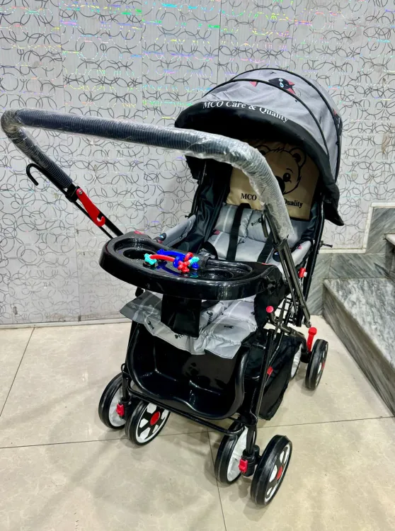 Deluxe Pram and Newborn Baby Stroller with Foldable Seat, the Ultimate Travel Companion for Discerning Parents