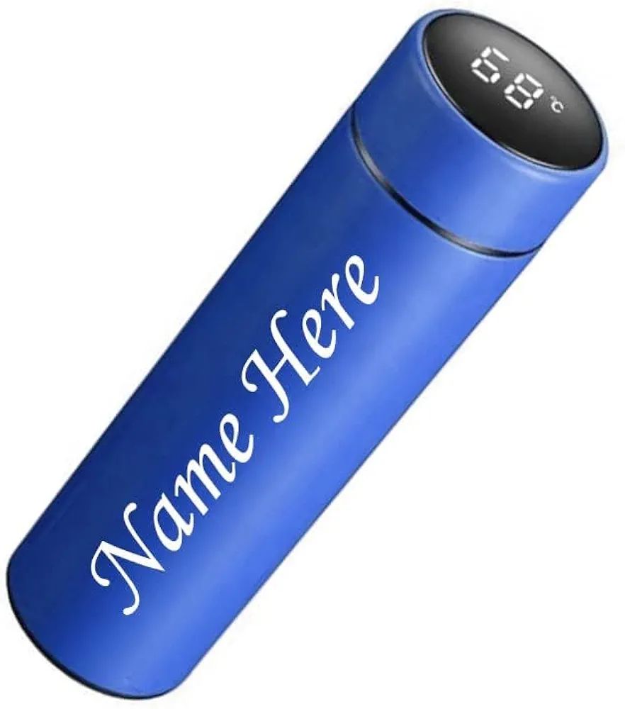 Customize Bottles with Name logo Bottle with Name Printing, Customize Vacuum Thermos Flask Bottle,  Best Water Bottle, Bottle with Writing, Water Bottle for Kids, Hot and Cool Bottle, Personalised Bottle, Beautiful Tumbler Bottles, Laser Engraved Bottles