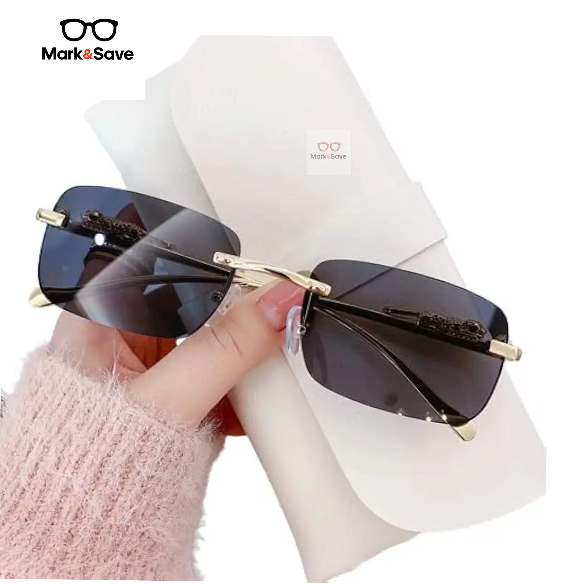New Retro Rimless Glasses for Men Women.Metal Leopard Side Glasses. Rimless Sunglasses For Boys Girls. Unisex Glasses. Fashion Glasses. Sunglasses. 3pcs Glasses. Korean Style Glasses. glasses.
