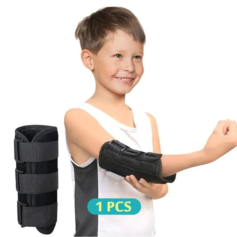 1Pcs Elbow Splint for Cubital Tunnel Syndrome, Ulnar Nerve Brace, Pediatric Arm Immobilizer, Child Elbow Support for Tendonitis