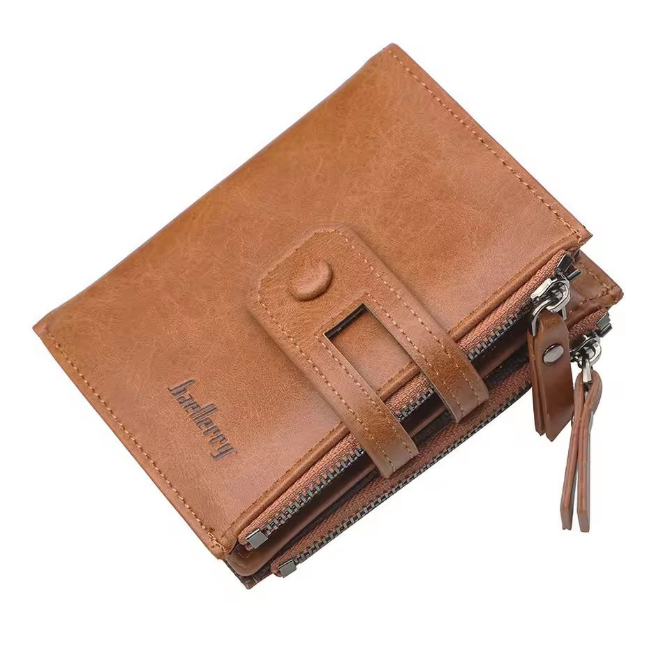 Buffalo Leather Trifold Wallet for Men – Premium Slim Card Holder
