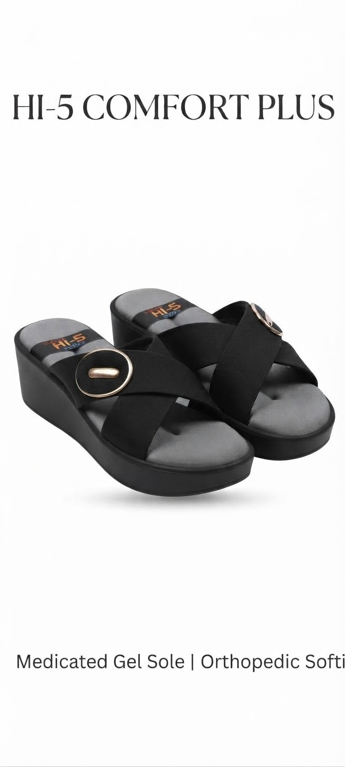 Ladies medicated softi formal wear premium cushion foaming sole heel balance cock sole daily wear easy to wear