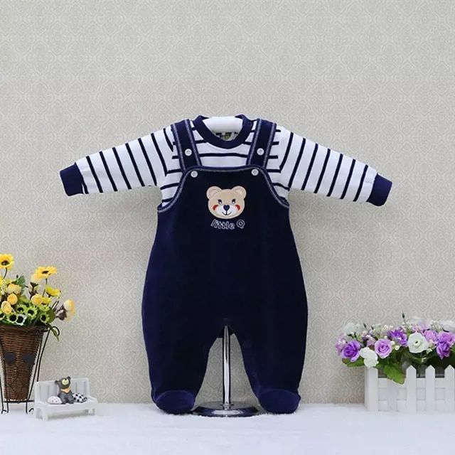 Baby Clothes New Born Winter Rompers | Warm Baby Rompers Winter | Kids Winter Rompers & Dress for Newborn (Unisex 0-3 months)
