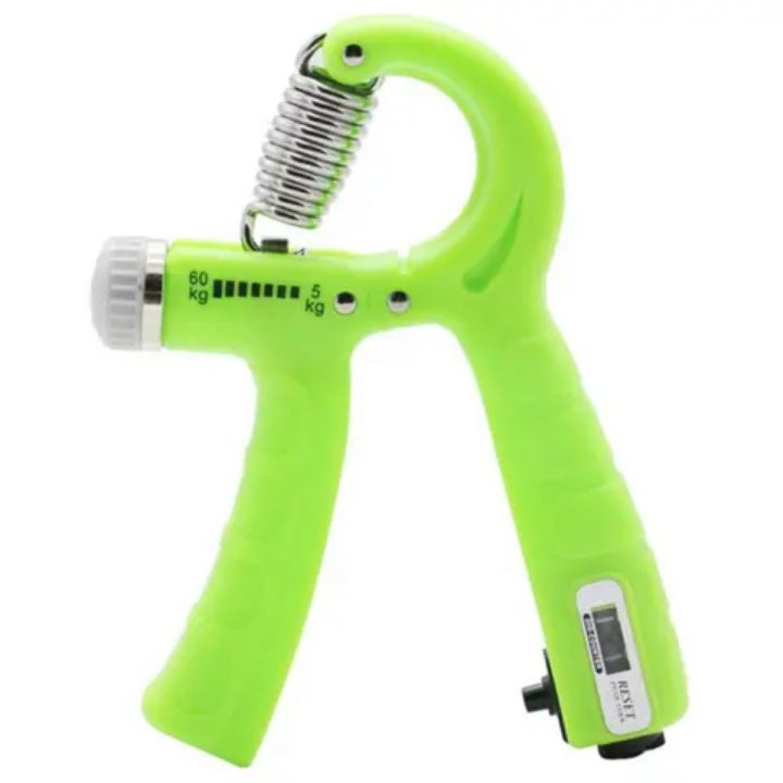 Hand Gripper Adjustable 5–60KG with Counter Grip Strengthener Heavy Duty Forearm Wrist Exerciser Gym Trainer Non-Slip Handle R-Shape Fitness Equipment for Home & Gym
