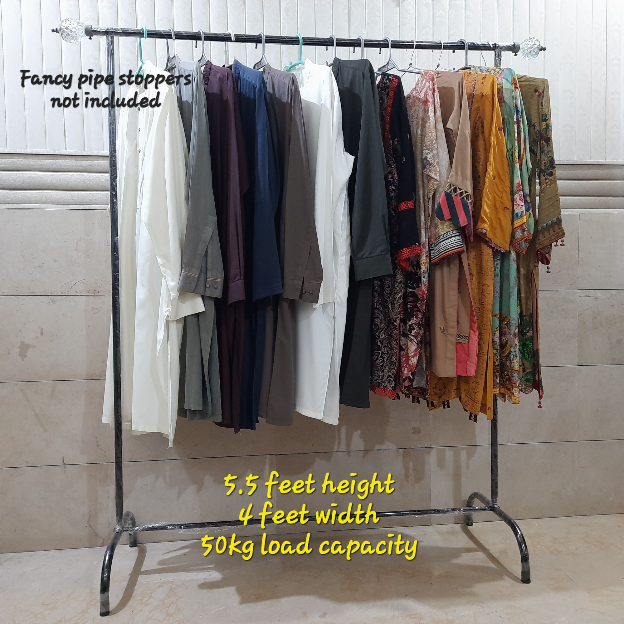Stand Up Hanging Robe Rack PORTABLE CLOTH HANGING STAND RACK STYLE FOR BOUTIQUE AND HOME | Daraz.pk