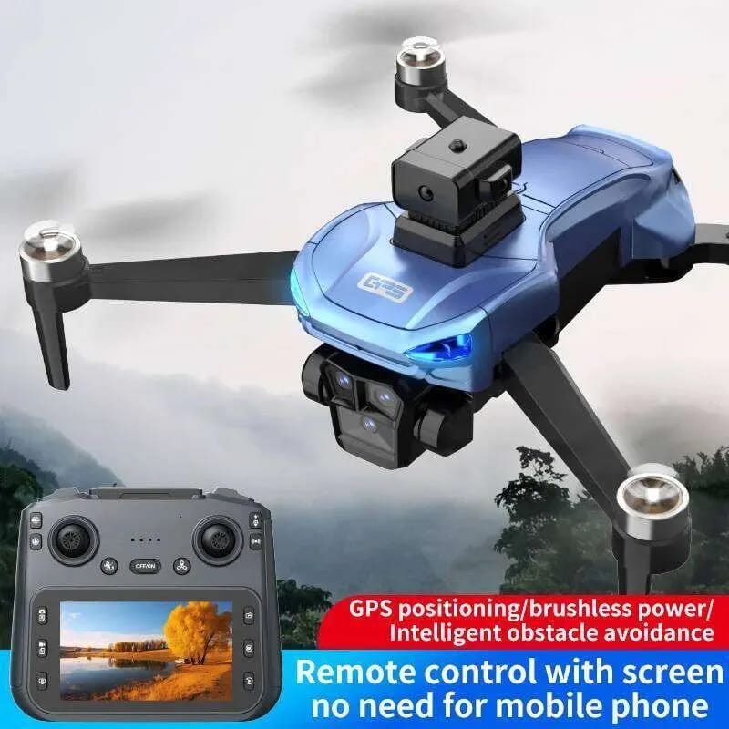 LH X89G 5G Wifi GPS Foldable Drone with HD Dual Camera | Brushless Motor | 4.5" LCD Screen Remote | Optical Flow | WiFi FPV | Altitude Hold RC Quadcopter