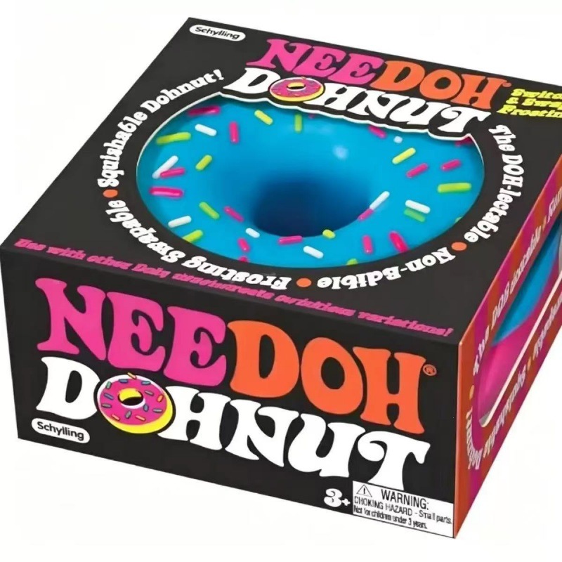  Schylling NeeDoh Jelly Donut Squeeze Toy, Stress Relief Squishy Toy with Slow Rebound, Perfect 