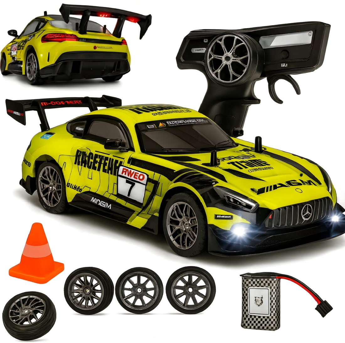 HGT RS Pro Drift RC Car (1:16)(Yellow Track)