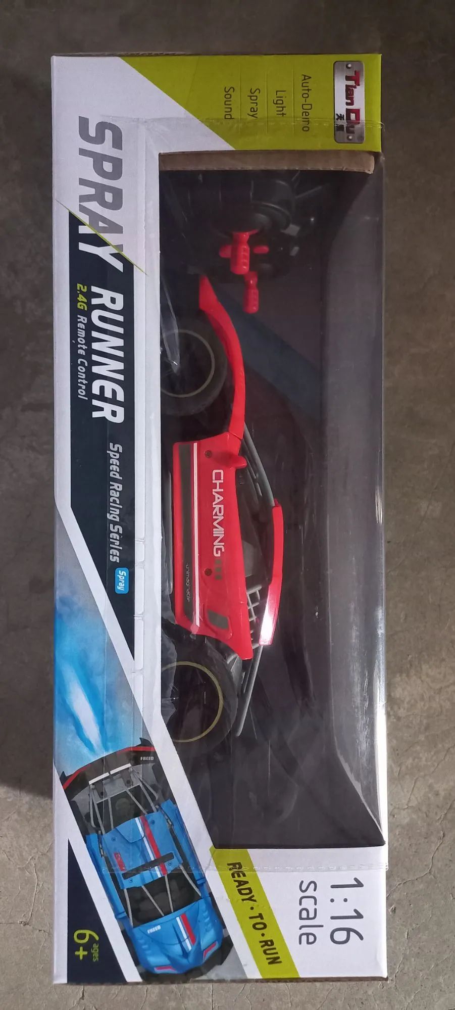 speedy racing drift rc cars toy with cool LED spray light