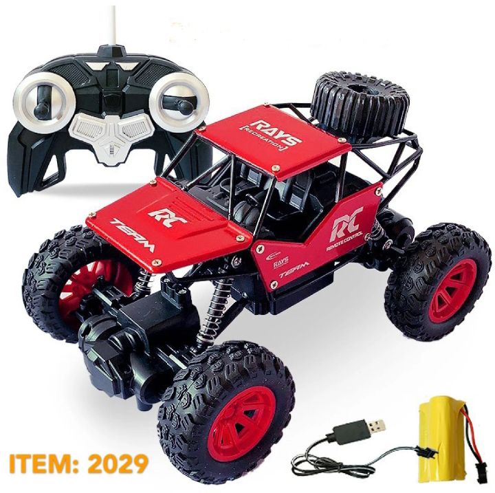 Remote control off road rock crawler car for kids joystick controller, rechargeable batteries,shocking car