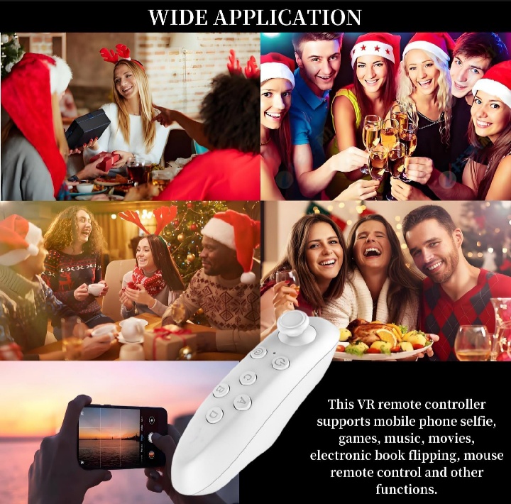 VR Remote Control VR Remote Controller for Android Bluetooth Selfie Timer Joystick Gamepad Game Controller for Android PAK FF