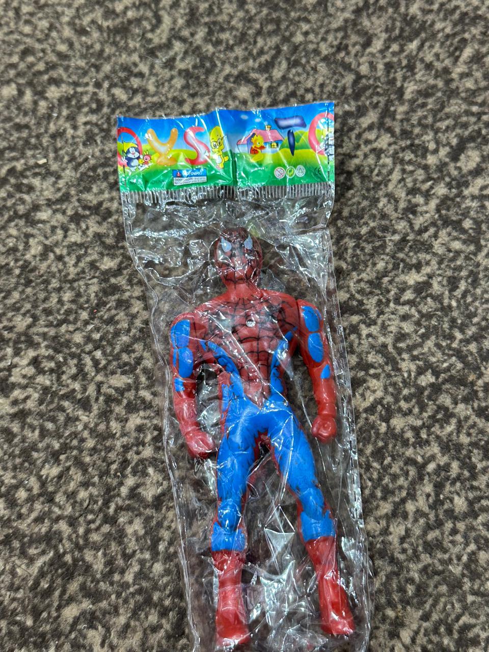 Spider man aaction figure toy with LED light for kids