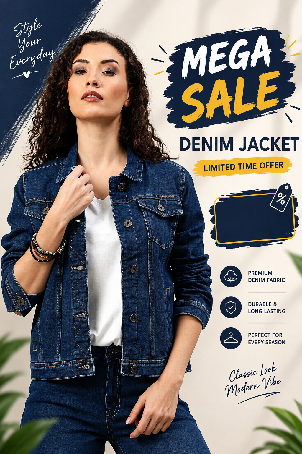 Women and girls stylish and unique denim jacket