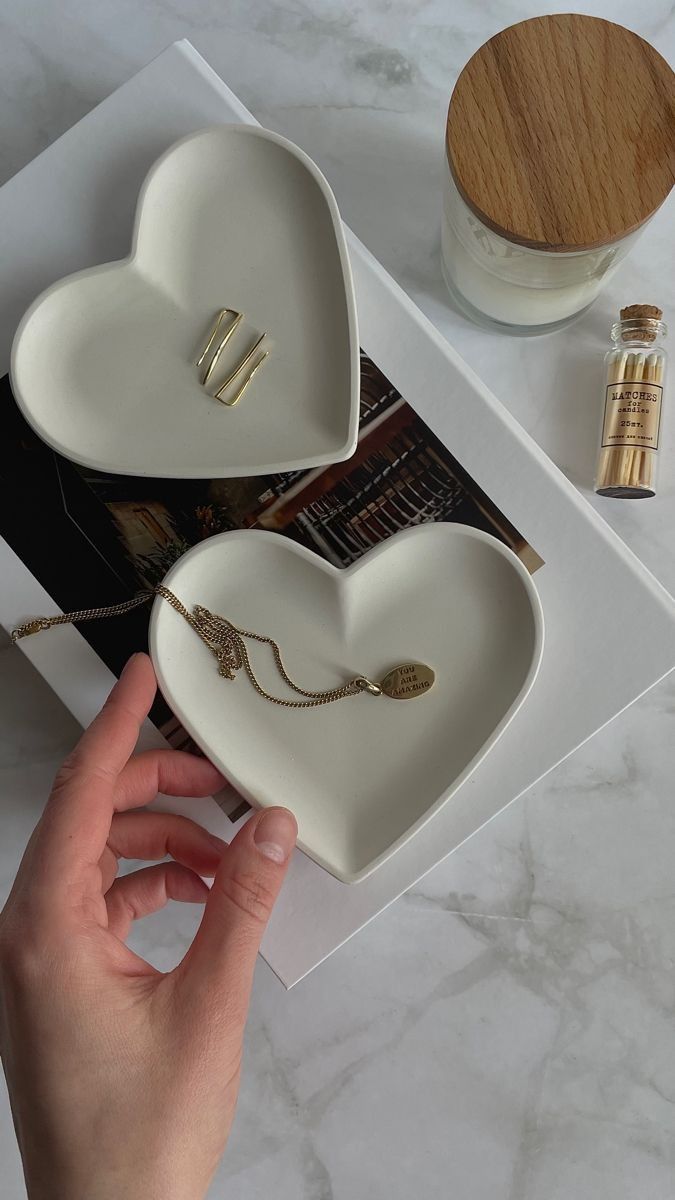 Heart Trinket tray| Items holder| home decor items|