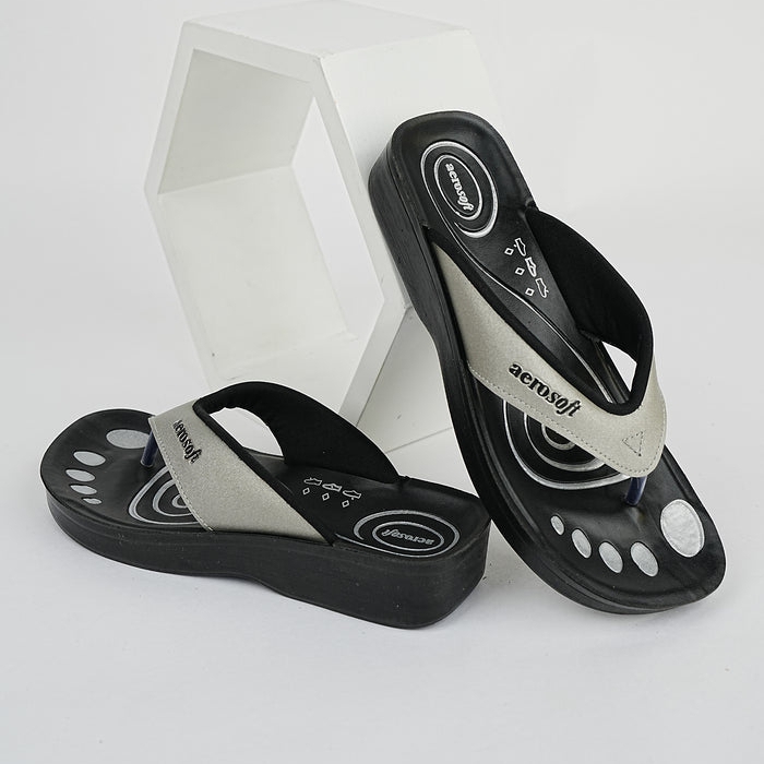 Synthetic Leather Wedge Sandals & Comfy Flip Flops for Women ZeeSoft Women PU Leather Slippers & chappals