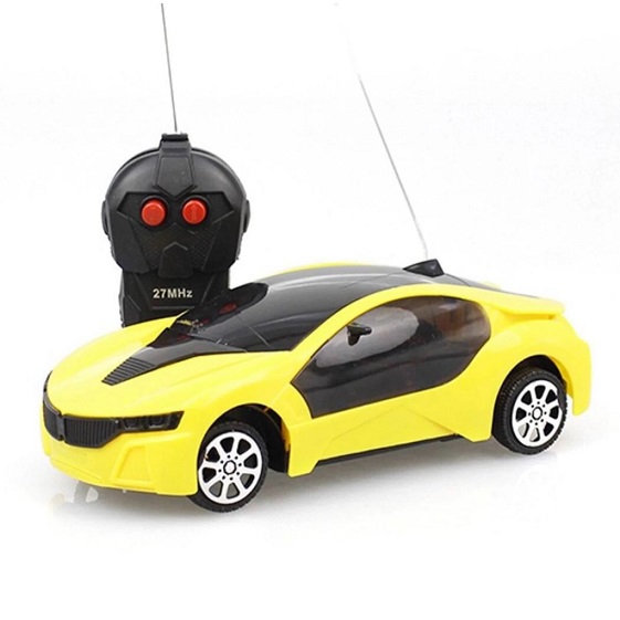 Remote Controlled 27MHz Fast Modern Forward Backward Stop 3D Light 2 Channel Remote Control Racing Car Toy For Kids 1:20 Scale - Birthday gift - racing car
