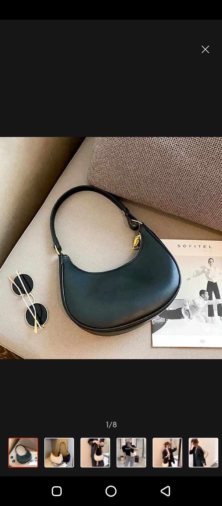 Premium Leather Hobo Handbag For girls Soft Faux Leather Crescent Ladiese Handbag Shoulder Underarm Bag Premium Leather Hobo HandBag For Girls Bags For Girls Shoulder Underarm Bag Stylish Women Purse Gift Bag