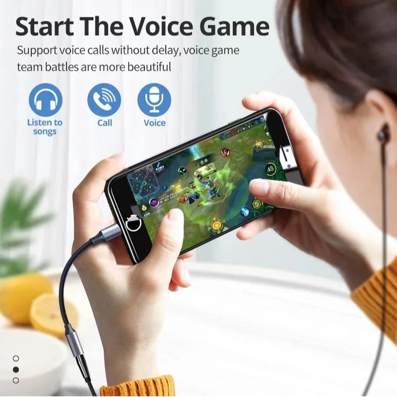 USB Type C To 3.5mm Audio Jack Adapter Plug and Play For Wired Headphone USB C To 3.5mm Earphones Audio Cable Connector Adapter