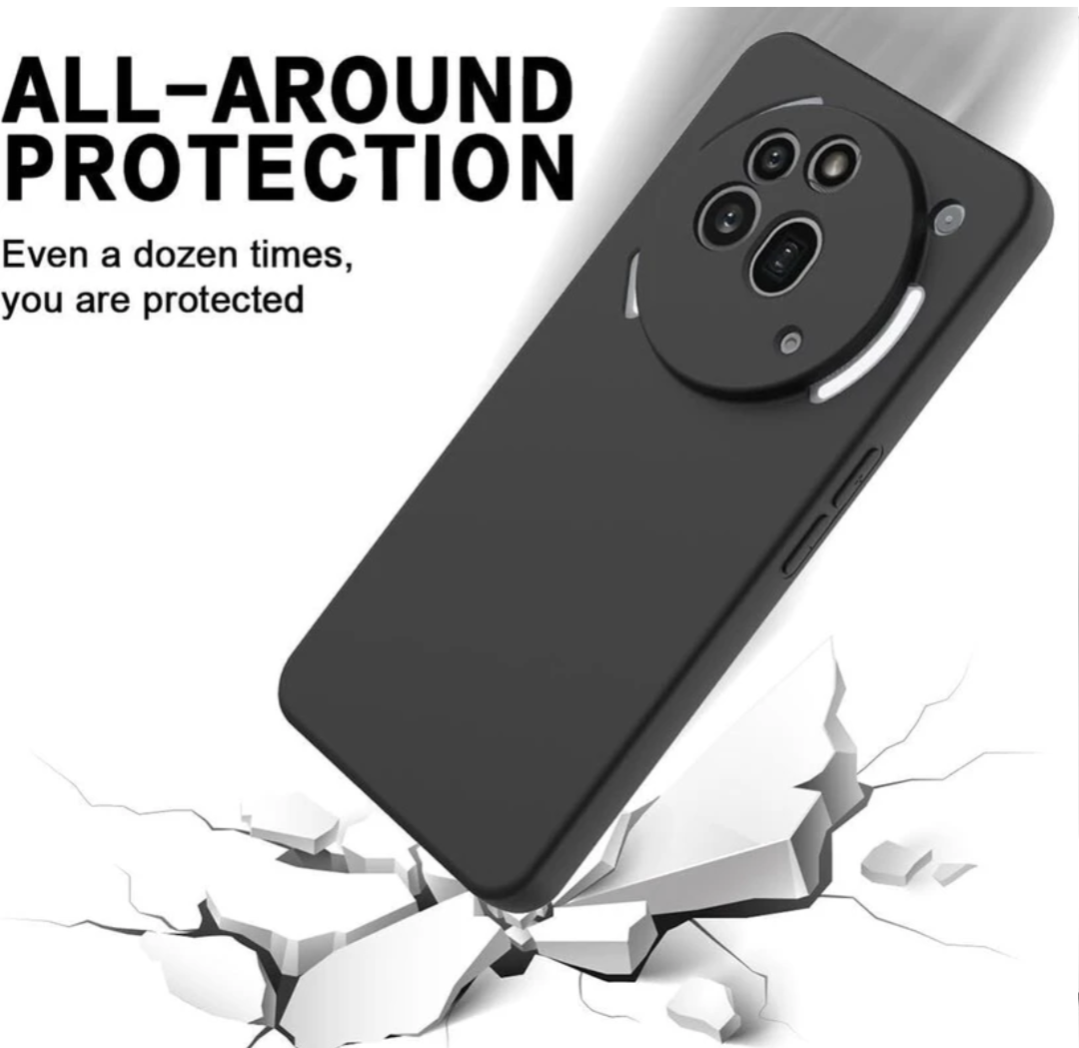Nothing Phone 3A Pro 5G Case Soft TPU Slim Smooth Flexible Protective Phone Cover -  Black Matte