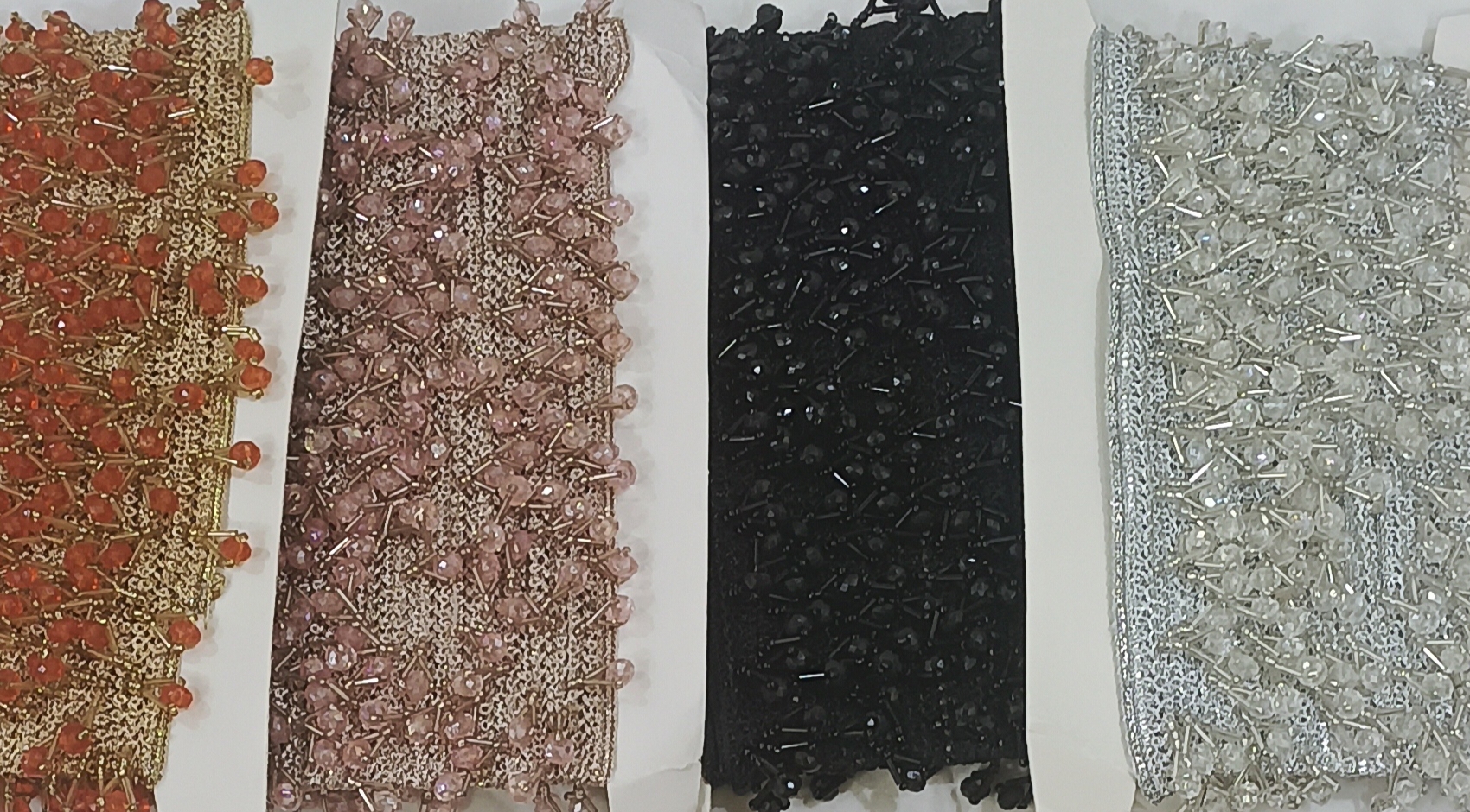 crystal  pearl hanging sequence beautiful lace 2 yard 300