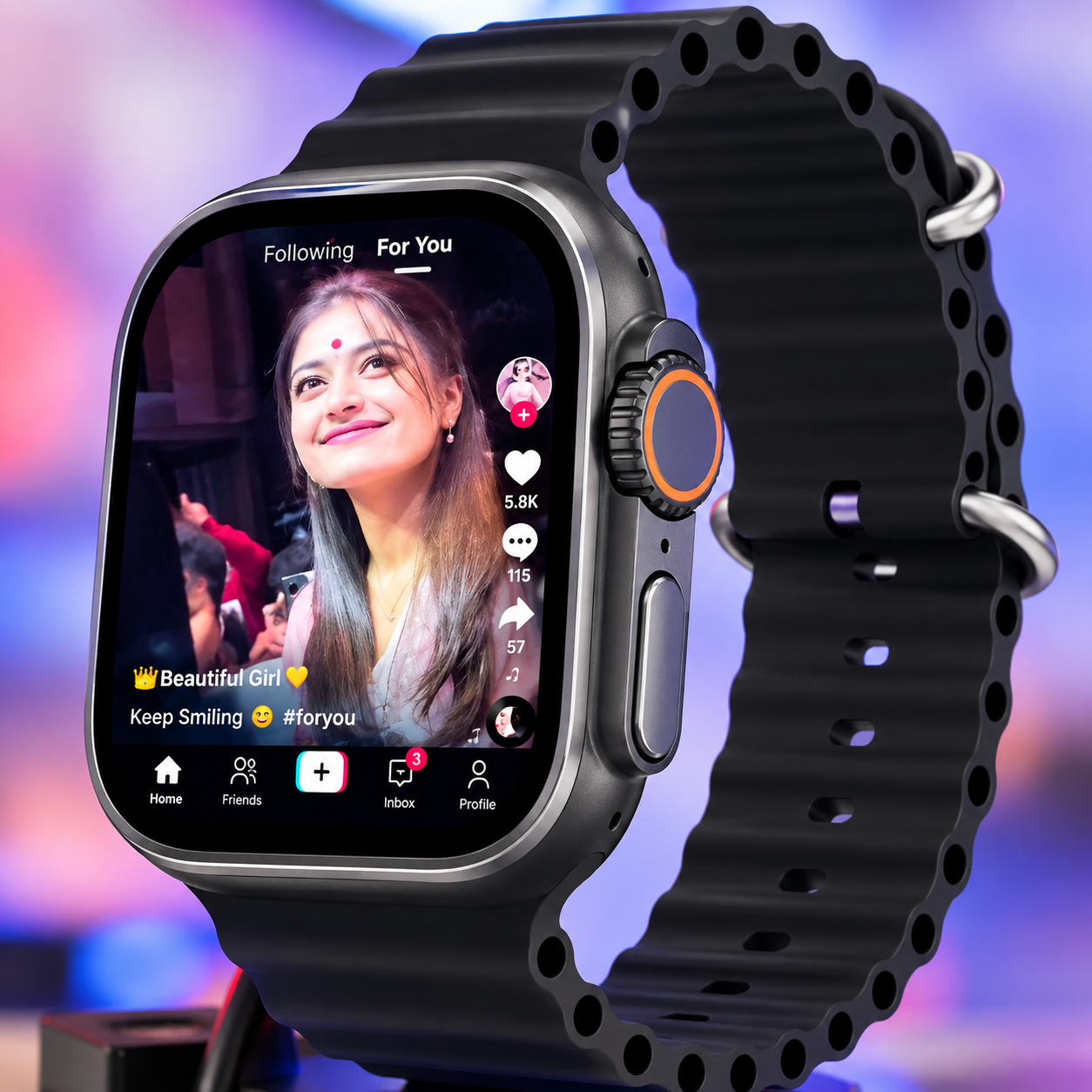Smartwatch Pulse Pro AMOLED Display | Bluetooth Calling | Heart Rate & Sleep Monitoring | IP67 Waterproof | Fitness Tracker for Android & iOS | 1 Year Brand Warranty