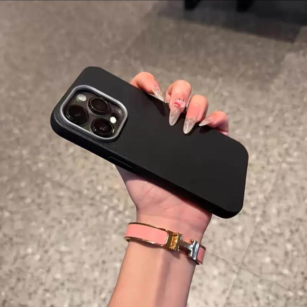 Luxury Leather Case With Camera Lens Protection