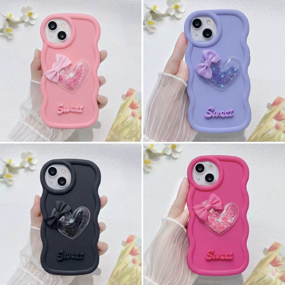 New Luxury Soft Sweet Ladies Case For 17 16 15 14 13 12 11 Pro Max, Xs Max, Xs, X, 8 / 7 Plus. Soft Silicone Case For Girls. Girls Pink Cover.