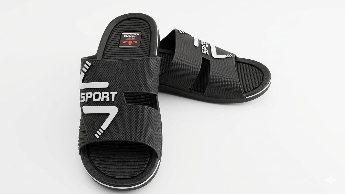 rubber nylon slippers shoes for men premium quality