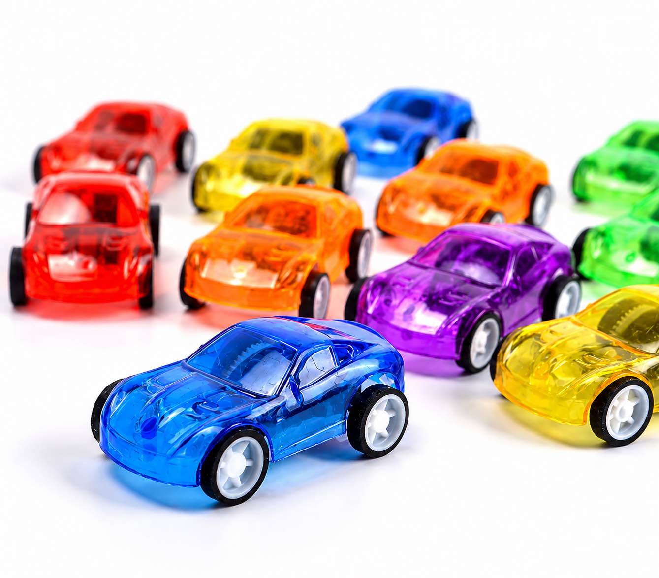 Transparent Mini Cars Toys for Kids Pull Back Cars Friction Powered Racing Pull Back Car Toys For Boys
