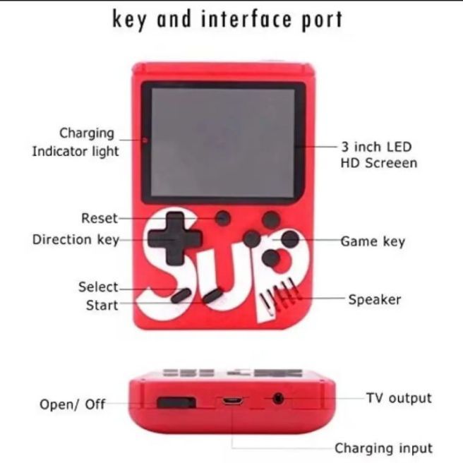 SUP Game Box Plus Console 400 in 1 Retro Video Games For Kids Handheld Game PAD Game box Connects with LCD / TV