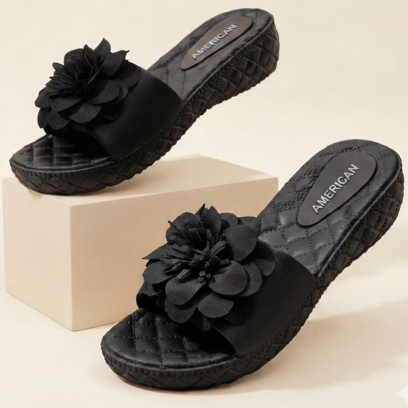 Fashion Wedge Sandals for Women, Pure Nylon, 2-inch Wedge Heel, Slip-On, Casual & Elegant, Available in Multiple Colors