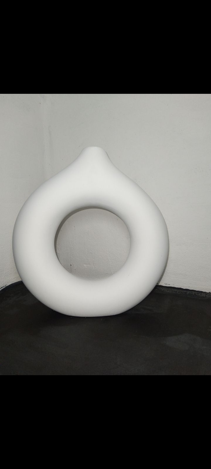 Donut Vase for Home Decor Minimalist Ceramic Living Room Decoration