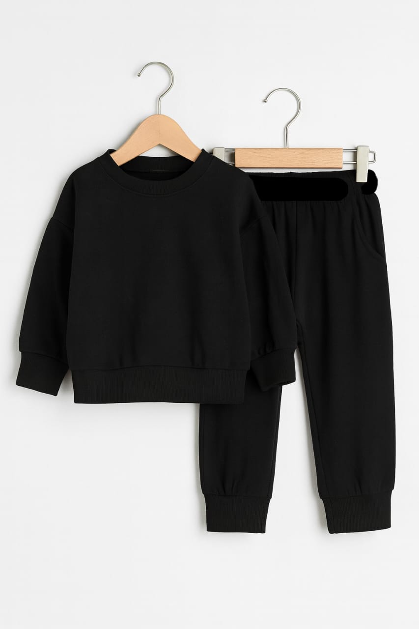 black And Trouser Winter Kids Fashion