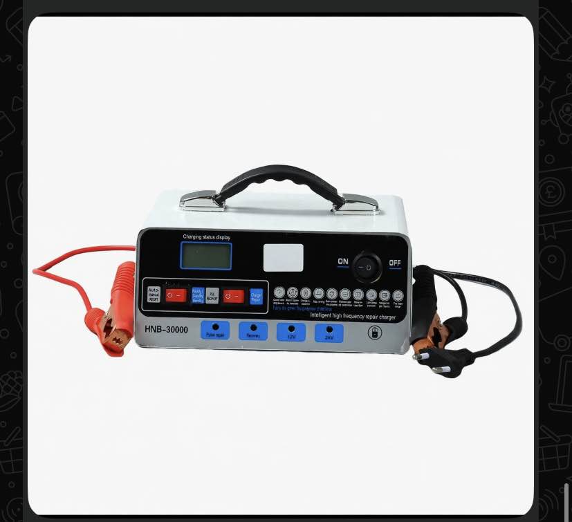 Smart Desulfator Maintainer Battery Charger 12V 30A 24V 10A Adjustable Pulse Repair Lea...