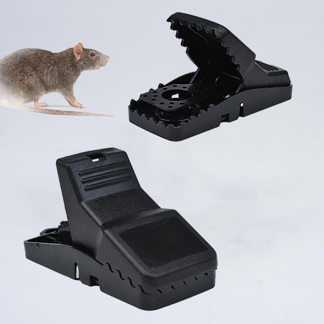Heavy Duty Rat Trap Reusable Plastic Mouse Traps for House, Small and Large Rat Traps Quick Effective Snap Traps, Easy to Set Mice Trap Mouse Catcher, ...