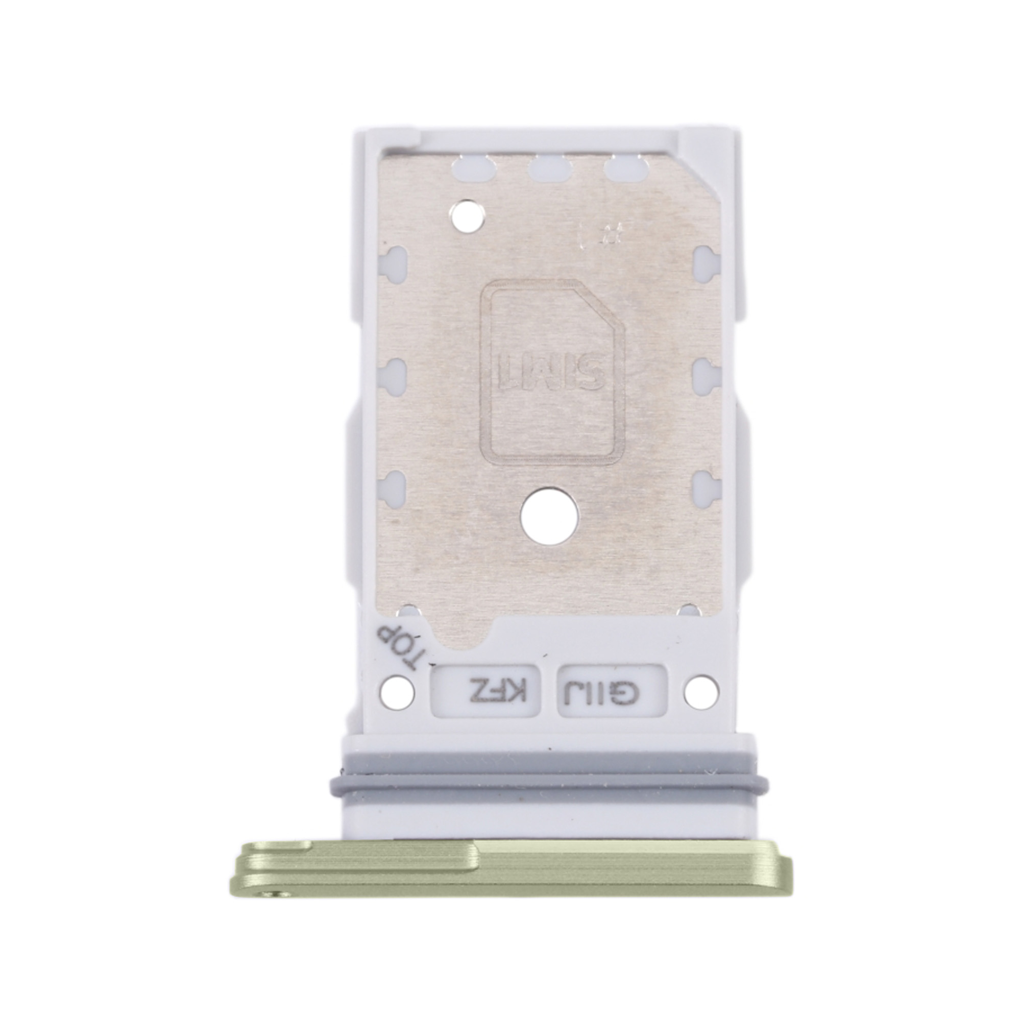 Green Sim Slot Tray for Samsung S21 FE - High Precision Metal Repair Part