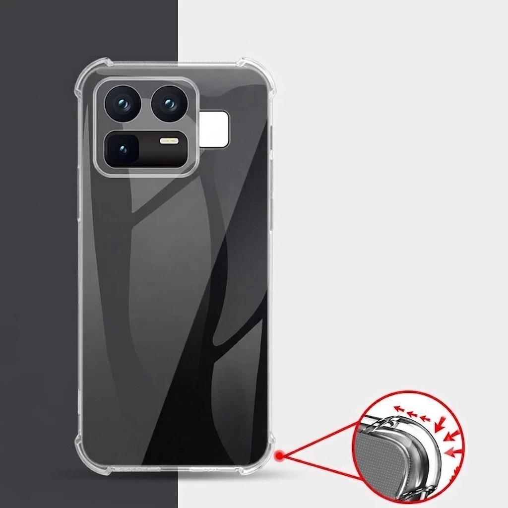 Realme Neo 8 5G Cover Soft Design Transparent Shockproof Silicone Clear Case with Anti Shock Drop Resistance Crystal Clear Back Cover Case with Camera Protection