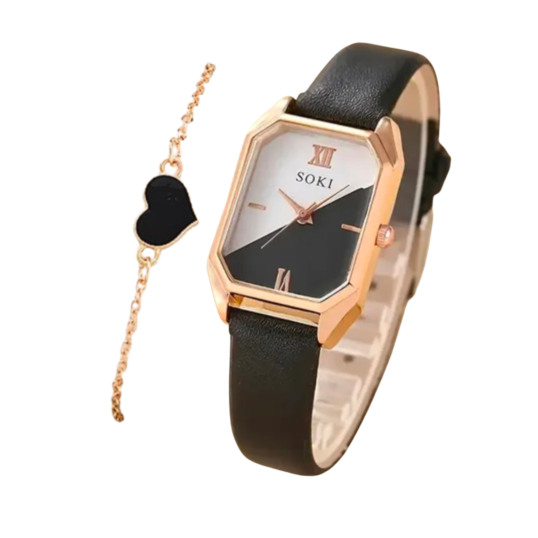 Ladies Watch with Jewellery | Girls watch | CADVAN Round Pointer Quartz Watch & 1/2/3/4/5pcs Bracelet

| Fashion Watch | ladies watch | watch for girls| watch with Jewellery set