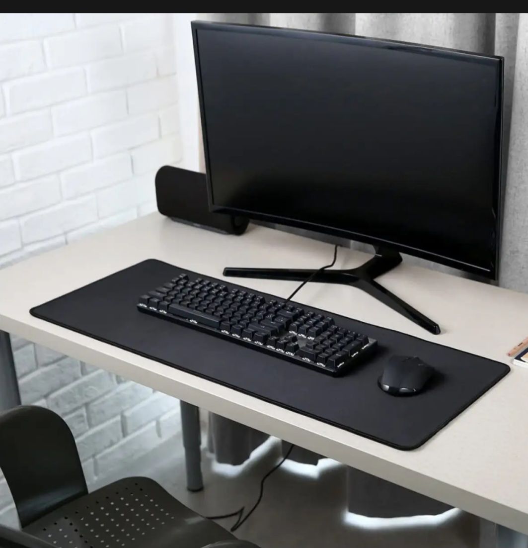 Xl PLAIN BLACK MOUSE PAD Daraz.pk