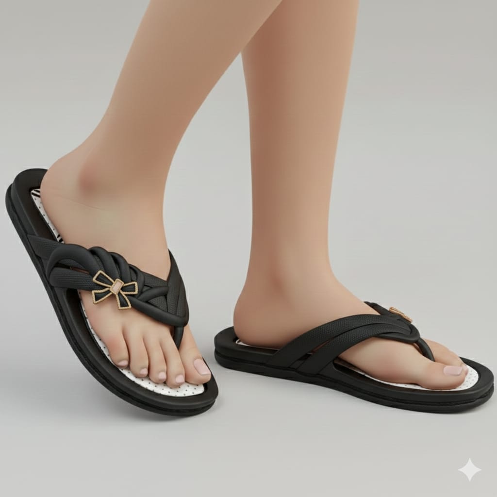 Buy Popular Women Flip Flops & Casual Nylon House Slippers Durable and Liteweight FlipFlops For Womens