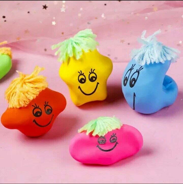 Smiley Face Stress Ball Squishy coloured balls with smiley faces