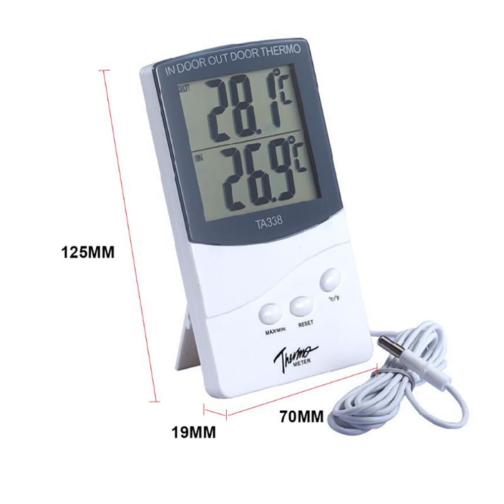 HTC-1 Electronic Temperature Humidity Meter, For Medical Indoor Room LCD Digital Thermometer Hygrometer Weather Station Alarm Clock
