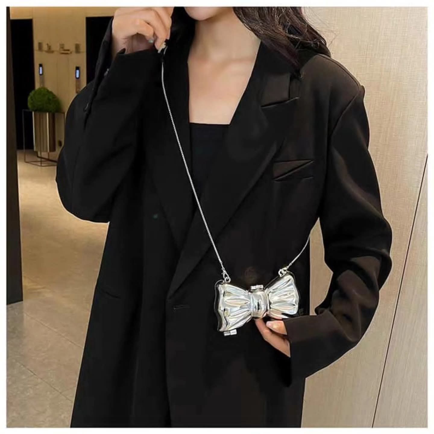Acrylic clutch bag, bow clutch purse, women party bag, luxury mini handbag, bridal clutch, acrylic evening bag