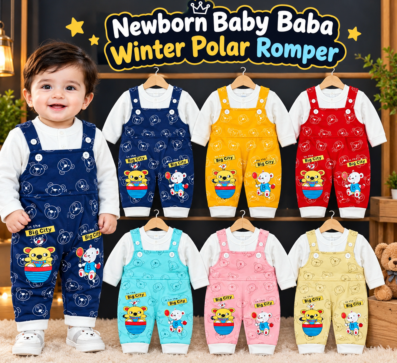 newborn baby winter Kotrai Fleece Polar romper suit / newborn baby romper Soft & Warm suit 0 to 3 month