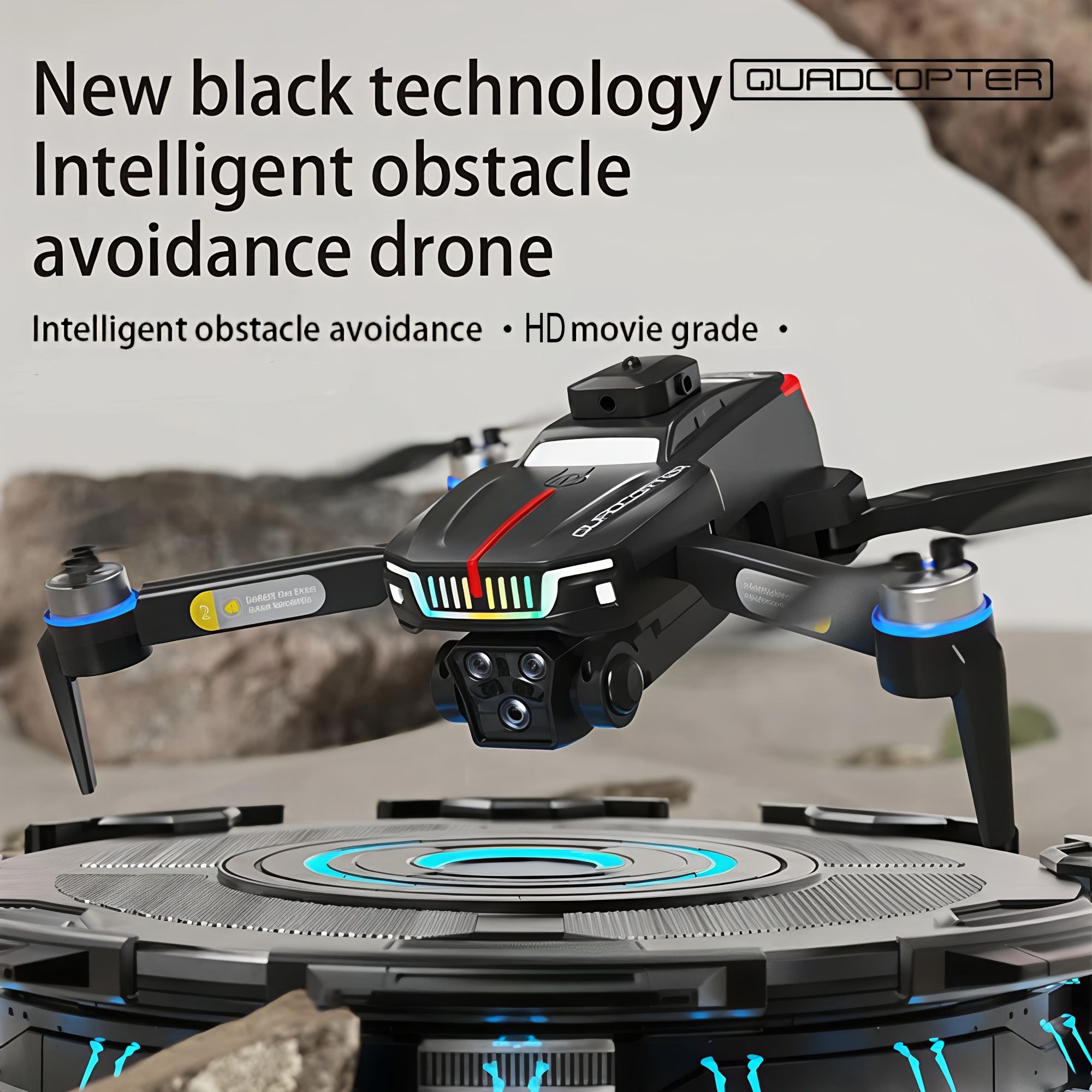 J6 Pro Drone HD Dual Camera Foldable RC Drone With Optical Flow Hover, Obstacle Avoidance, WiFi FPV, Brushless Motor, One-Key Take-off & Landing, Long Battery Life, Headless Mode