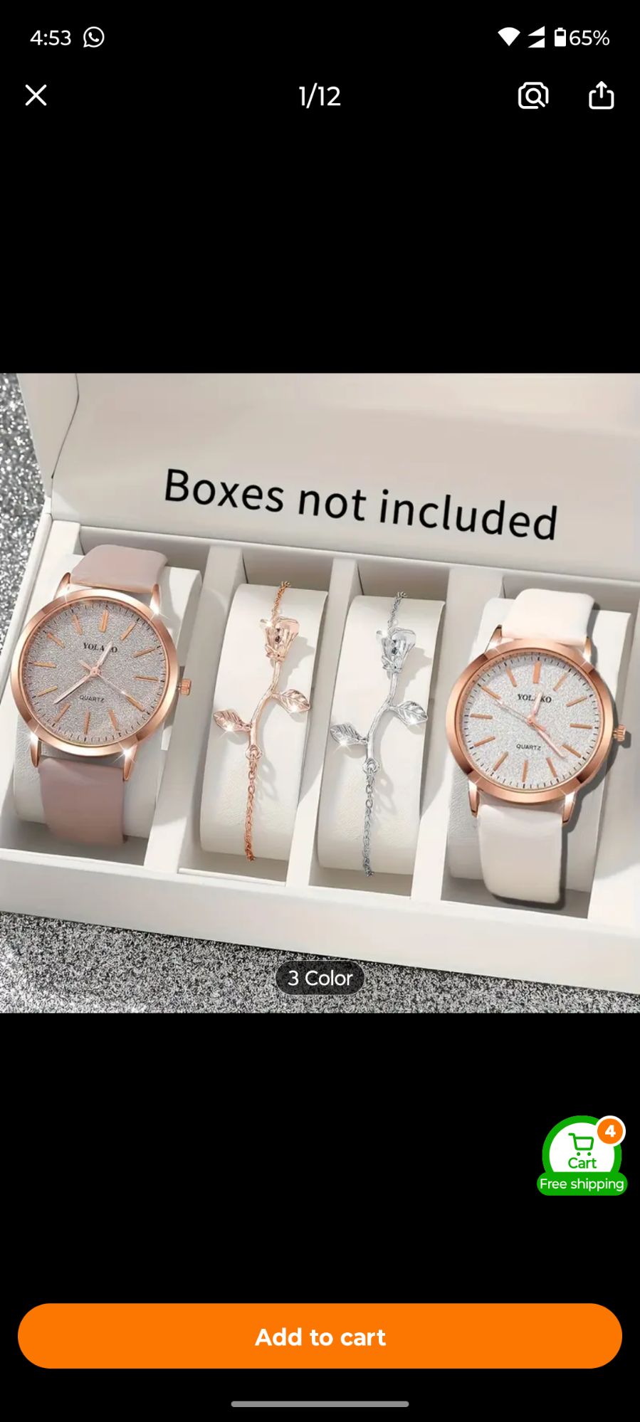 6PCS Set Luxury Watch Women Ring Necklace Earrings Fashion Wristwatch Female Casual Ladies Watches Gift Box