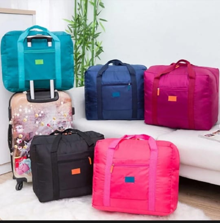 Foldable Travel Duffel Bag Large Capacity Waterproof Luggage Storage Bag | Portable Carry-On Travel Organizer