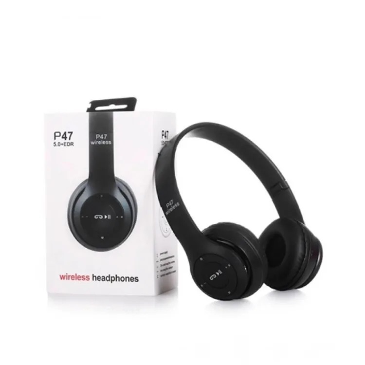 Special Edition P47 Headphone with Pop Window Over The Ear Wireless Bluetooth Headphone Support Sd Card use