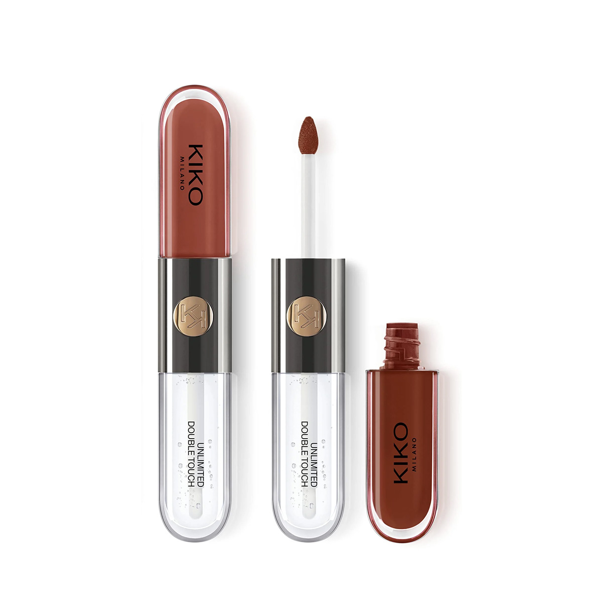 2 in1 Mirror Glossy Lipstick Women Girls Non-Fading Long Lasting Transparent Double Headed Lip Gloss Moisturizing Makeup