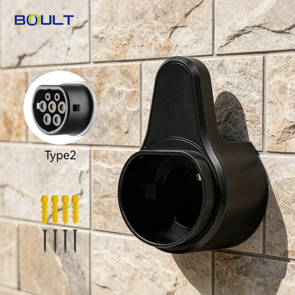 Type 2 EV Charger Wall Holder | Wall Mount Bracket | 7KW | 11KW | 22KW